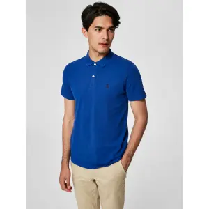 Poloshirt met korte mouwen Selected Aro embroidery image-1