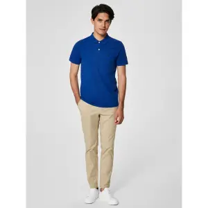 Poloshirt met korte mouwen Selected Aro embroidery image-2