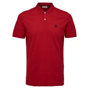 Poloshirt met korte mouwen Selected Aro embroidery image-0