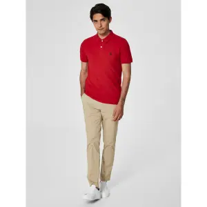 Poloshirt met korte mouwen Selected Aro embroidery image-1