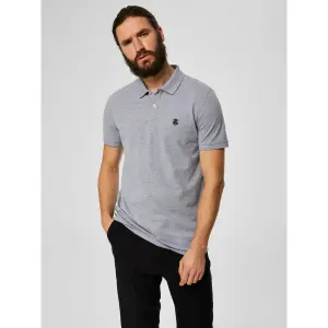 Poloshirt met korte mouwen Selected Aro embroidery image-1