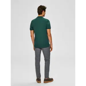 Kurzarm-Poloshirt Selected Aro embroidery image-3