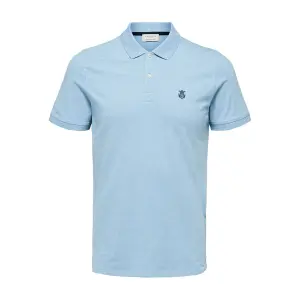 Kurzarm-Poloshirt Selected Aro embroidery image-0