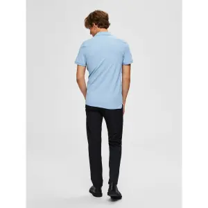 Kurzarm-Poloshirt Selected Aro embroidery image-5