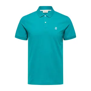Kurzarm-Poloshirt Selected Aro embroidery image-0