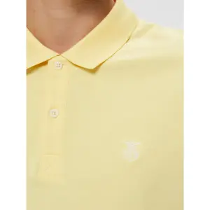 Kurzarm-Poloshirt Selected Aro embroidery image-6