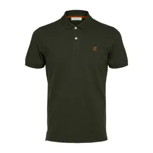 Kurzarm-Poloshirt Selected Aro embroidery image-0