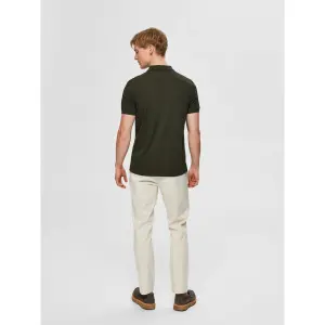 Kurzarm-Poloshirt Selected Aro embroidery image-3
