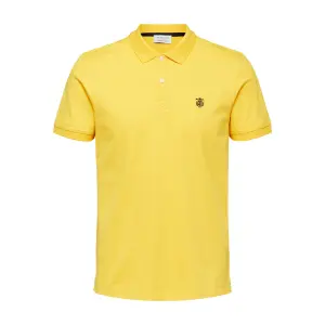 Kurzarm-Poloshirt Selected Aro embroidery image-0