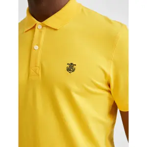 Kurzarm-Poloshirt Selected Aro embroidery image-5