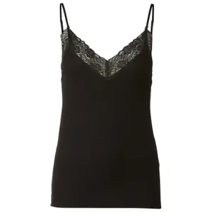 Women's tank top Selected Mio rib lace image-0