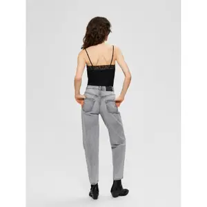 Women's tank top Selected Mio rib lace image-3