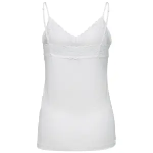 Women's tank top Selected Mio rib lace image-4