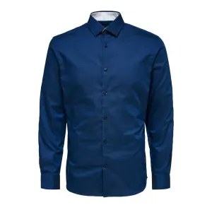 Overhemd Selected New-mark manches longues slim image-0