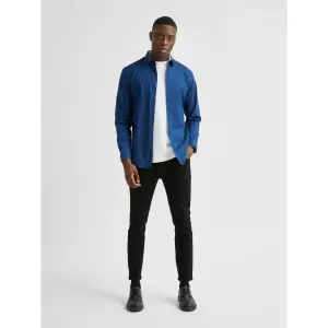 Overhemd Selected New-mark manches longues slim image-1