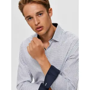 Overhemd Selected New-mark manches longues slim image-4