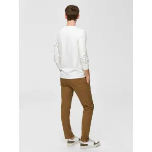 T-shirt Selected manches longues Ben overdye split neck image-4