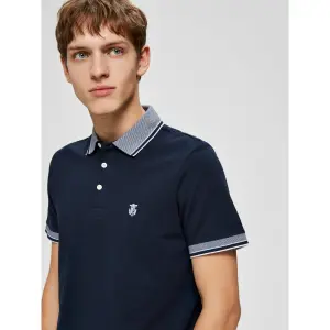 Short sleeve polo shirt Selected Twist image-5