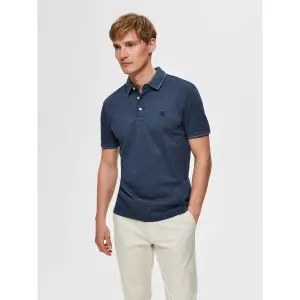 Short sleeve polo shirt Selected Twist image-1