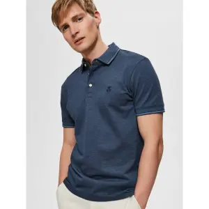 Short sleeve polo shirt Selected Twist image-3