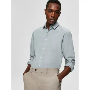 Shirt Selected Linen manches longues slim image-3