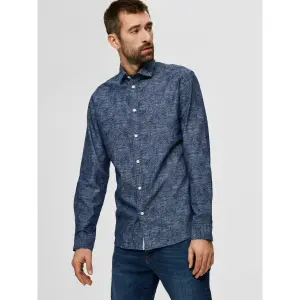 Hemd Selected mark-washed manches longues slim image-2