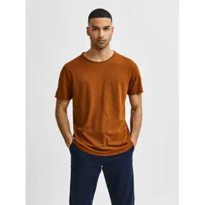 T-shirt Selected manches courtes Col rond Morgan image-1