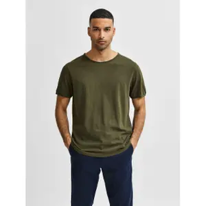 T-shirt Selected manches courtes Col rond Morgan image-1