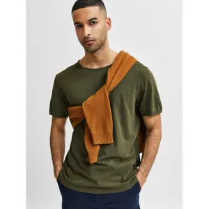 T-shirt Selected manches courtes Col rond Morgan image-2