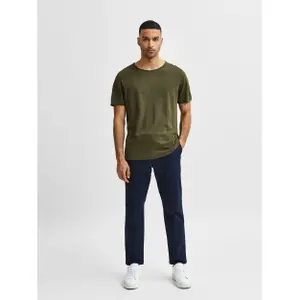 T-shirt Selected manches courtes Col rond Morgan image-4