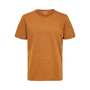 T-shirt Selected manches courtes Col rond Morgan rayé image-0