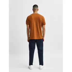 T-shirt Selected manches courtes Col rond Morgan rayé image-5