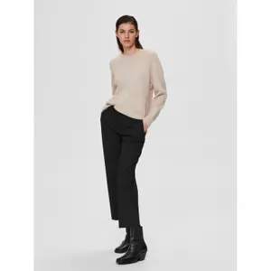 Women's round neck sweater Selected Lulu image-3