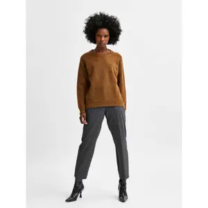 Damen-Rundhals-Pullover Selected Lulu image-2