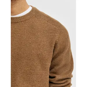 Sweater Selected cornelius structure col rond image-4