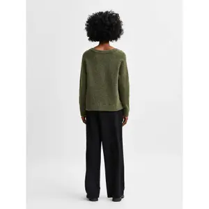 Damen Strickjacke mit V-Ausschnitt Selected Lulu image-3