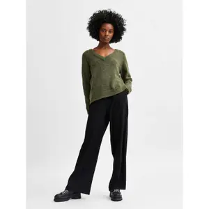 Damen Strickjacke mit V-Ausschnitt Selected Lulu image-2