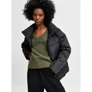 Damen Strickjacke mit V-Ausschnitt Selected Lulu image-4