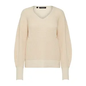 Damen-Pullover mit V-Ausschnitt Selected Emmy image-0
