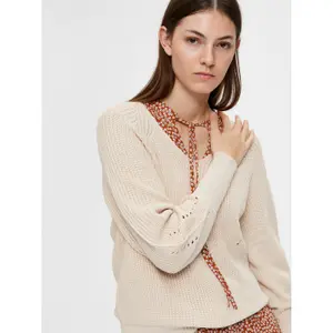Damen-Pullover mit V-Ausschnitt Selected Emmy image-4