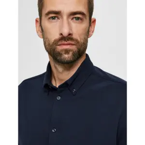 Shirt Selected Oliver manches longues slim knit flex image-5