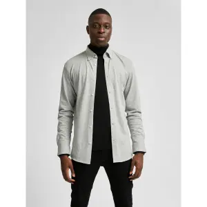 Overhemd Selected Oliver manches longues slim knit flex image-1