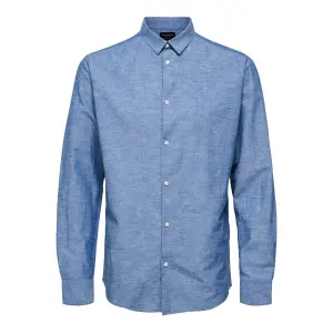 Shirt Selected New-linen manches longues slim image-0