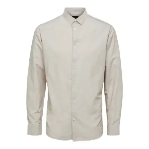 Shirt Selected New-linen manches longues slim image-0