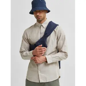 Shirt Selected New-linen manches longues slim image-2