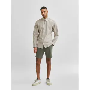 Shirt Selected New-linen manches longues slim image-3