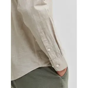 Shirt Selected New-linen manches longues slim image-4