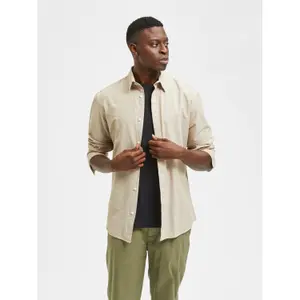 Chemise Selected Slhslimnew Linen image-2