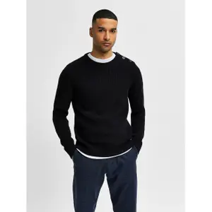 Pullover Selected Irven manches longues knit button col rond image-2