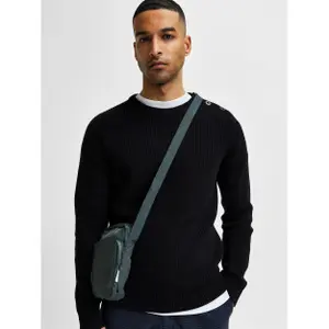 Pullover Selected Irven manches longues knit button col rond image-1